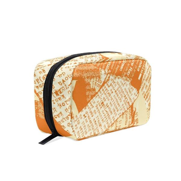 cosmetic bags & cases fengju makeup bag portable toiletries fashionable square storage for girls lady woman orange spaper english
cosmetic bags & cases fengju makeup bag portable toiletries fashionable square storage for girls lady woman orange spaper english