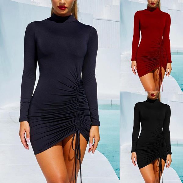 casual dresses ladies tight short dress high neck bag hip skirt party club, Black;gray
casual dresses ladies tight short dress high neck bag hip skirt party club, Black;gray