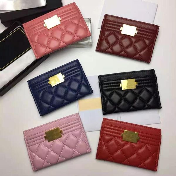 card holders fast delivery of luxury high-end leather business case diamond pattern purse sheepskin coin classic, Brown;gray
card holders fast delivery of luxury high-end leather business case diamond pattern purse sheepskin coin classic, Brown;gray