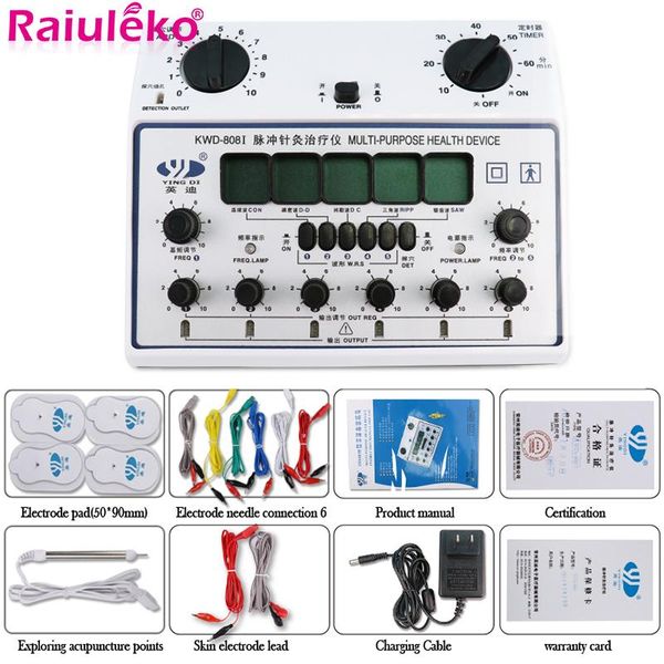 6 output electrical stimulator body relax muscle massager pulse tens acupuncture therapy equipment health slimming tool +4 pads
6 output electrical stimulator body relax muscle massager pulse tens acupuncture therapy equipment health slimming tool +4 pads