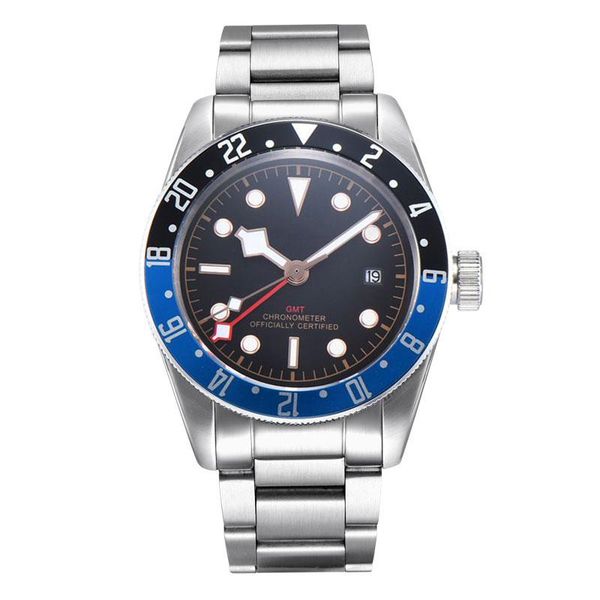 wristwatches gmt men watch 41mm sapphire sterile black blue bezel mechanical automatic military sport calendar clock 316l steel waterproof, Slivery;brown
wristwatches gmt men watch 41mm sapphire sterile black blue bezel mechanical automatic military sport calendar clock 316l steel waterproof, Slivery;brown