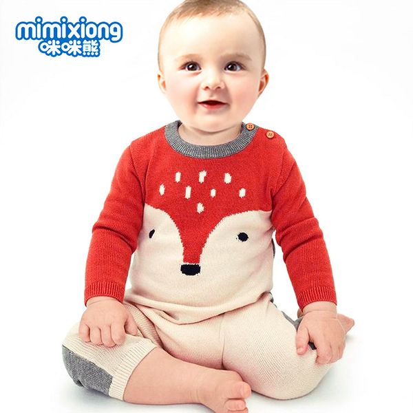 factory wholesale boys' and girls' knitted cartoon fox clothes, Blue
factory wholesale boys' and girls' knitted cartoon fox clothes, Blue
