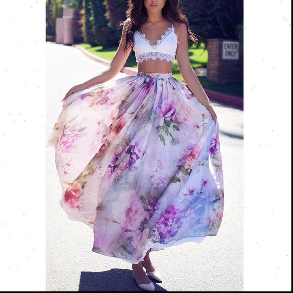 women chiffon boho floral jersey gypsy long maxi full skirt beach casual loose high waist skirts summer 2021, Black
women chiffon boho floral jersey gypsy long maxi full skirt beach casual loose high waist skirts summer 2021, Black