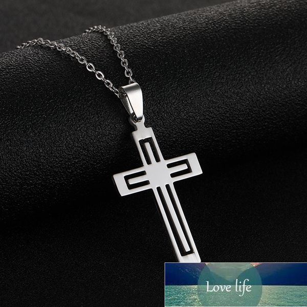 rinhoo stainless steel hollow double layer cross necklace jewelry key of life pendant necklace for men women hip hop jewelry factory price e, Silver
rinhoo stainless steel hollow double layer cross necklace jewelry key of life pendant necklace for men women hip hop jewelry factory price e, Silver