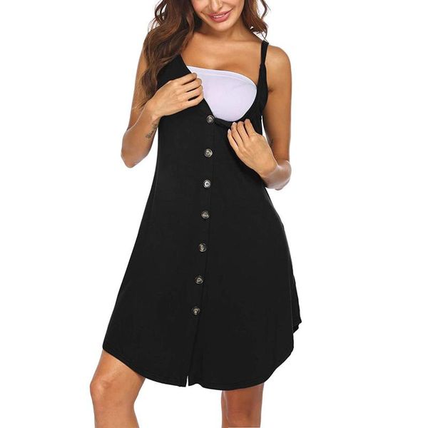maternity dresses summer dress woman solid sling buttons pregnant feeding casual nursing robe femme vetement grossesse ete, White
maternity dresses summer dress woman solid sling buttons pregnant feeding casual nursing robe femme vetement grossesse ete, White