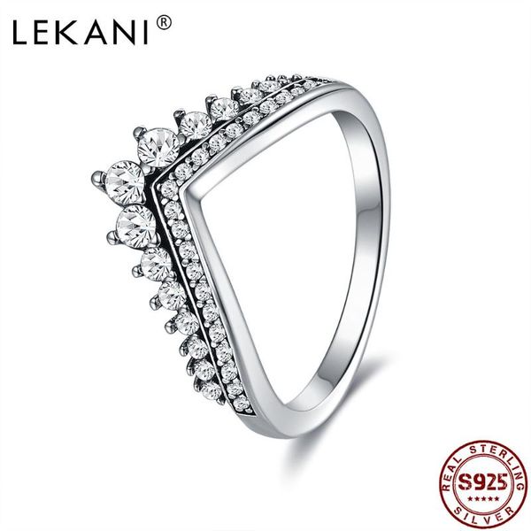 cluster rings lekani crown finger for women real 925 sterling silver classic stackable jewelry wedding ring christmas gift, Golden;silver
cluster rings lekani crown finger for women real 925 sterling silver classic stackable jewelry wedding ring christmas gift, Golden;silver