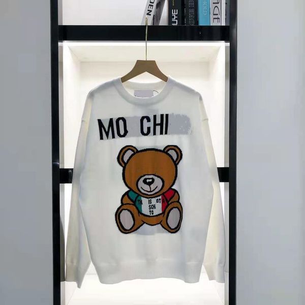 chao brand 2021 spring new red green bear fit white clean age reducing soft round neck sweater for men women1
chao brand 2021 spring new red green bear fit white clean age reducing soft round neck sweater for men women1