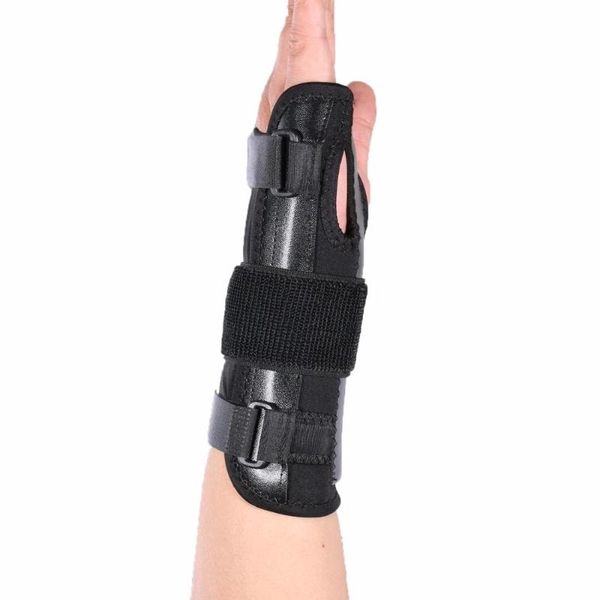 wrist support splint corrector guard for protect stiff sprain and relieve pain immobilizer 1pcs, Black;red
wrist support splint corrector guard for protect stiff sprain and relieve pain immobilizer 1pcs, Black;red