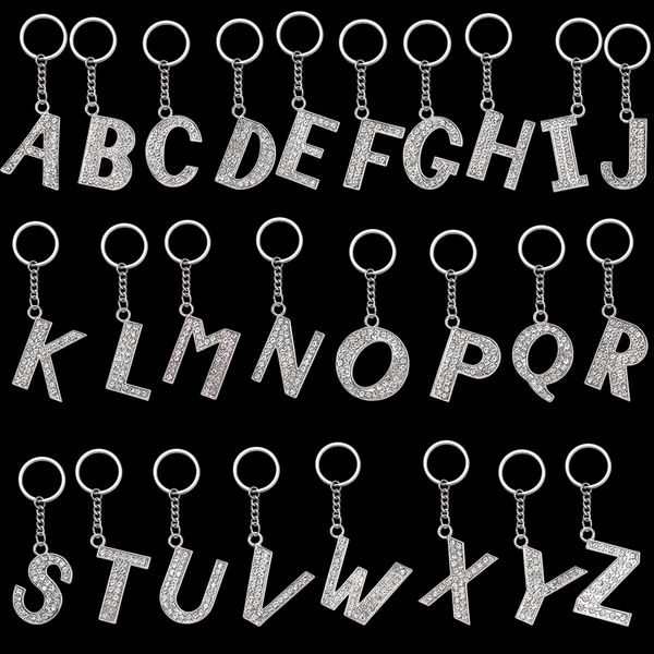 letter pendant keychain crystal rhinestone alphabet initial a-z letters key ring women handbag charms key chain gifts, Silver
letter pendant keychain crystal rhinestone alphabet initial a-z letters key ring women handbag charms key chain gifts, Silver