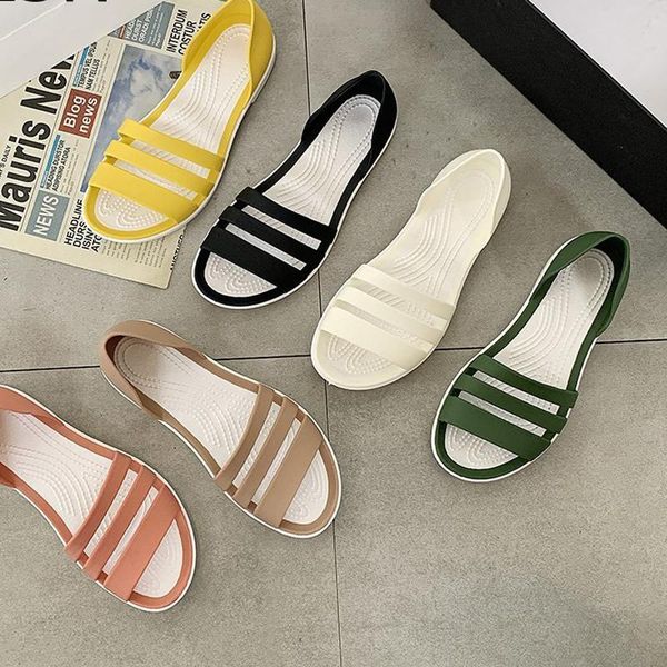 sandals women summer flat 2021 open-toed slides slippers candy color casual beach outdoot female ladies jelly shoes, Black
sandals women summer flat 2021 open-toed slides slippers candy color casual beach outdoot female ladies jelly shoes, Black