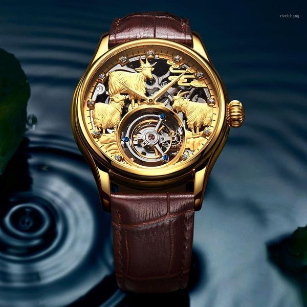 wristwatches brand business men watch hollow automatic mechanical sapphire mirror high-end tourbillon wristwatch luxury tough guy style cloc, Slivery;brown
wristwatches brand business men watch hollow automatic mechanical sapphire mirror high-end tourbillon wristwatch luxury tough guy style cloc, Slivery;brown