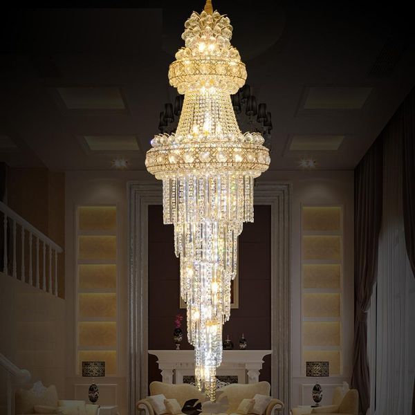 chandeliers large villa stairs modern led chandelier lighting lustres gold k9 crystal light el engineering 110 220v
chandeliers large villa stairs modern led chandelier lighting lustres gold k9 crystal light el engineering 110 220v
