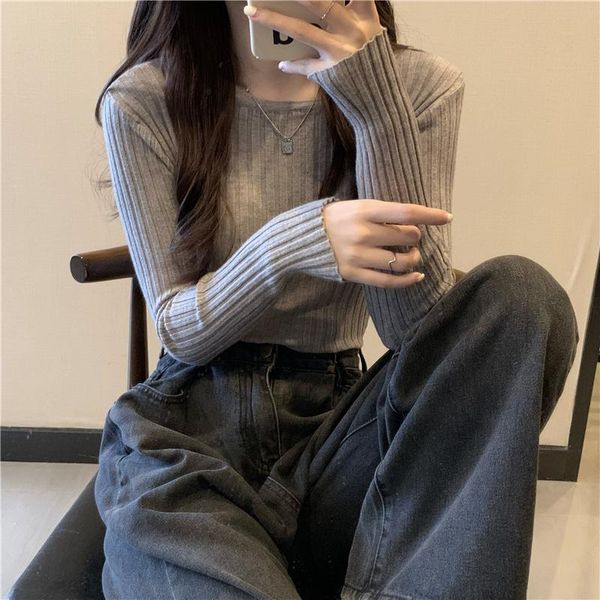 women's sweaters chic casual autumn winter basic sweater pullovers women o-neck solid knit slim pullover female long sleeve warm, White;black
women's sweaters chic casual autumn winter basic sweater pullovers women o-neck solid knit slim pullover female long sleeve warm, White;black