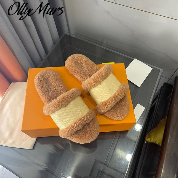 slippers ollymurs opened toe flat fur women winter warm slides furrry mules shoes, Black
slippers ollymurs opened toe flat fur women winter warm slides furrry mules shoes, Black