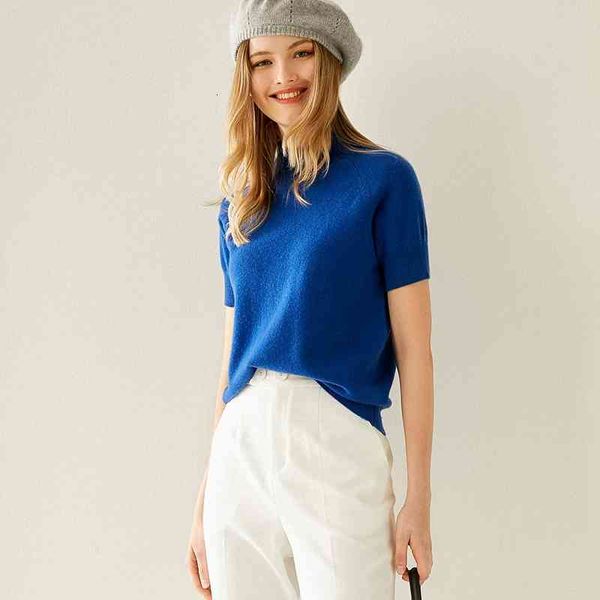 women's two piece pants 100% pure cashmere short-sleeved pullover for woman with loose semi-turtleneck high mesh sweater, White
women's two piece pants 100% pure cashmere short-sleeved pullover for woman with loose semi-turtleneck high mesh sweater, White