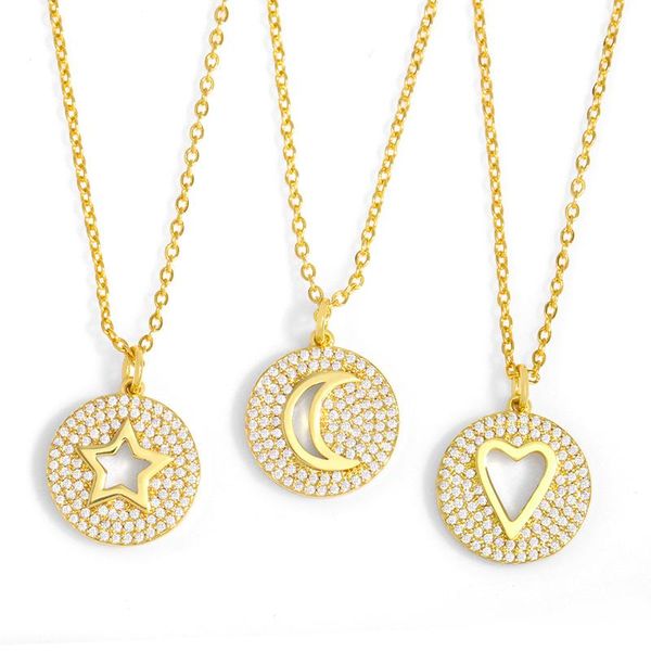 pendant necklaces flola gold plated round moon and star necklace for women cz pave heart cubic zirconia wholesale jewelry nkeu93, Silver
pendant necklaces flola gold plated round moon and star necklace for women cz pave heart cubic zirconia wholesale jewelry nkeu93, Silver