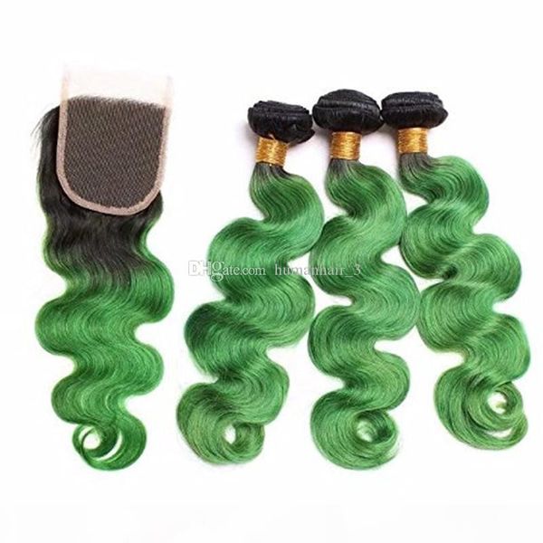 two tone green body wave hair 3bundles with 4*4 lace closure bleached knots green ombre hair weaves with closure, Black;brown
two tone green body wave hair 3bundles with 4*4 lace closure bleached knots green ombre hair weaves with closure, Black;brown