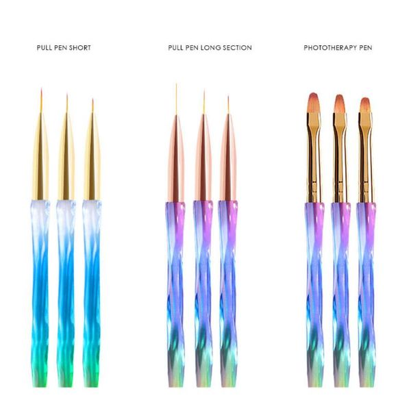 3pcs nail art uv gel liner drawing brush painting acrylic pen tools manicure set nail art tools
3pcs nail art uv gel liner drawing brush painting acrylic pen tools manicure set nail art tools