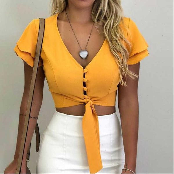 summer for women 2021 fashion short sleeve v neck blouse crop tee drop shipping good quality, White
summer for women 2021 fashion short sleeve v neck blouse crop tee drop shipping good quality, White
