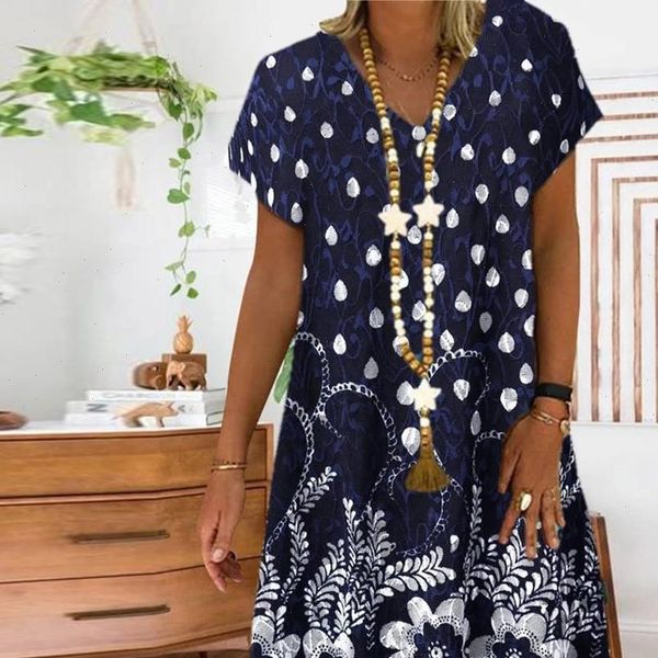 womens summer dot floral print dress patchwork summer loose v neck short sleeves dress lady sundress beach plus size 25, Black;gray
womens summer dot floral print dress patchwork summer loose v neck short sleeves dress lady sundress beach plus size 25, Black;gray