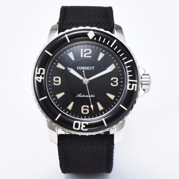 wristwatches men's watch 45mm black super luminous dial sports design mechanical nh35 miyota automatic vintage clock waterproof, Slivery;brown
wristwatches men's watch 45mm black super luminous dial sports design mechanical nh35 miyota automatic vintage clock waterproof, Slivery;brown