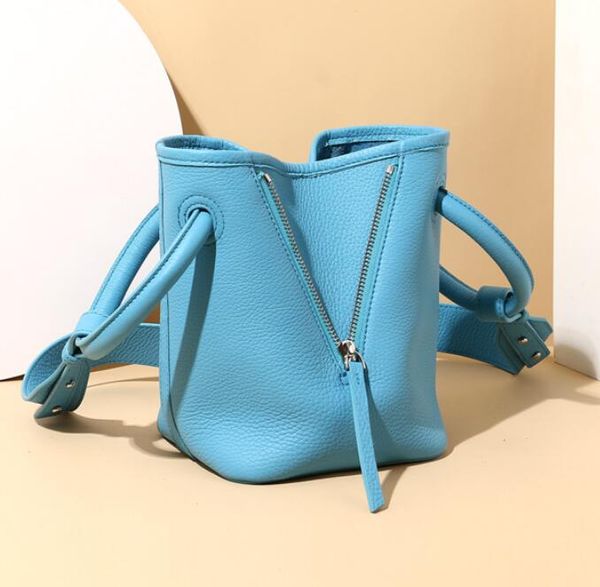 hbp women bag purse handbag woman leather fashion shoulder customized small buckle blue
