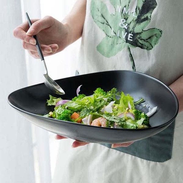 dishes & plates creative matte black western dinner plate salad household shaped large deep soup
dishes & plates creative matte black western dinner plate salad household shaped large deep soup