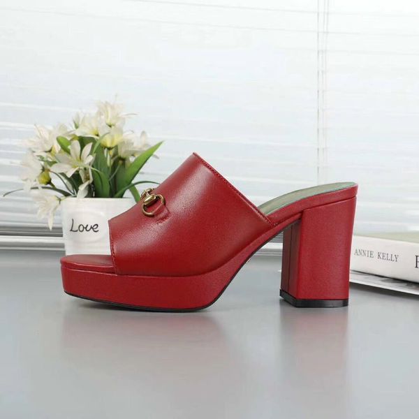 beach slippers summer women shoes coarser heel flops 100% soft leather lady half slipper metal letter high heeled sandals large size 35-40 z, Black
beach slippers summer women shoes coarser heel flops 100% soft leather lady half slipper metal letter high heeled sandals large size 35-40 z, Black