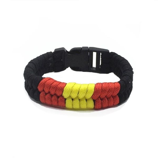 outdoor gadgets spain flag ribbon paracord bracelet jiu-jitsu fishtail weave rope
outdoor gadgets spain flag ribbon paracord bracelet jiu-jitsu fishtail weave rope