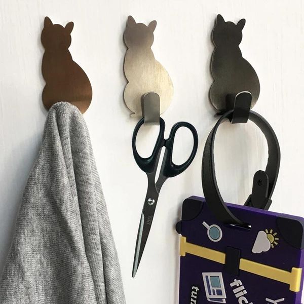 hooks & rails 2pcs self adhesive cat pattern storage holder for bathroom kitchen hanger stick on wall hanging door clothes towel racks
hooks & rails 2pcs self adhesive cat pattern storage holder for bathroom kitchen hanger stick on wall hanging door clothes towel racks
