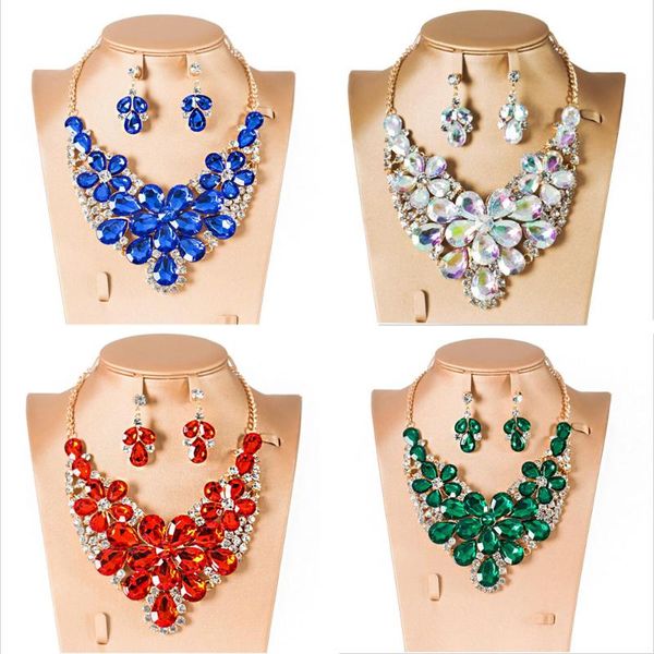 earrings & necklace fashion flower wedding bridal prom full crystal rhinestone jewelry sets women birthday gifts accessories, Silver
earrings & necklace fashion flower wedding bridal prom full crystal rhinestone jewelry sets women birthday gifts accessories, Silver
