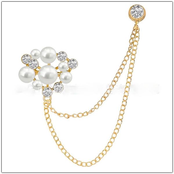 pins, brooches korean fashion pearl flower brooch rhinestones crystal tassel chain lapel pin corsage men suit collar pins clothing accessori, Gray
pins, brooches korean fashion pearl flower brooch rhinestones crystal tassel chain lapel pin corsage men suit collar pins clothing accessori, Gray