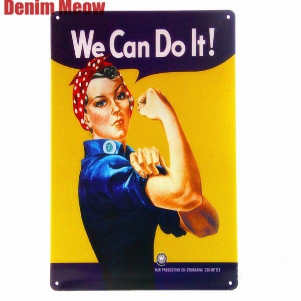 we can do it vintage metal plates pub wall painting home decor bar tin signs girl art poster beauty decoration 20*30cm a355
we can do it vintage metal plates pub wall painting home decor bar tin signs girl art poster beauty decoration 20*30cm a355