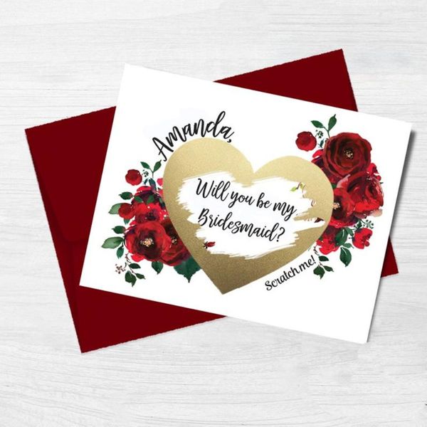 greeting cards custom proposal red asking bridesmaids scratch off card personalized will you be my bridesmaid gift
greeting cards custom proposal red asking bridesmaids scratch off card personalized will you be my bridesmaid gift