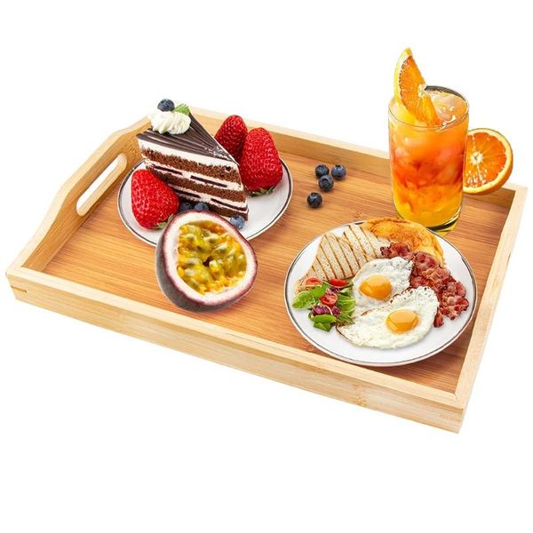 kitchen storage & organization household bamboo serving tray with handles rectangular wooden coffee tea breakfast plate organizer holder for
kitchen storage & organization household bamboo serving tray with handles rectangular wooden coffee tea breakfast plate organizer holder for