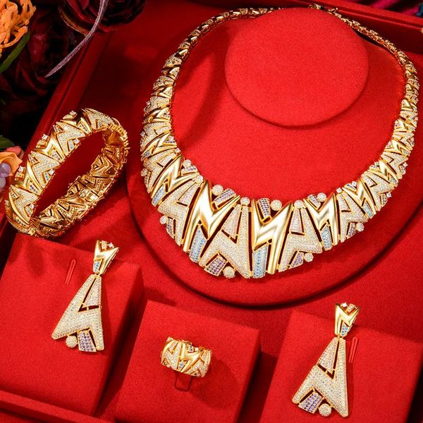 earrings & necklace blachette gorgeous exquisite gold bracelet ring 4pcs women's bride wedding banquet zircon jewelry set, Silver
earrings & necklace blachette gorgeous exquisite gold bracelet ring 4pcs women's bride wedding banquet zircon jewelry set, Silver