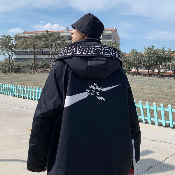 2020 new cotton padded jacket men's winter thickened reflective icon large down cotton padded jacket loose trend cotton padded jacket m, Black
2020 new cotton padded jacket men's winter thickened reflective icon large down cotton padded jacket loose trend cotton padded jacket m, Black