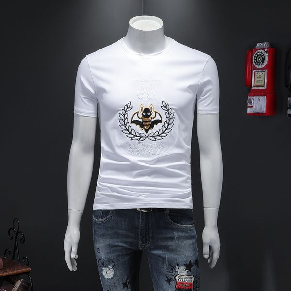 2022 summer new men's net celebrities handsome personality short-sleeved t-shirts drilling trendy fashionable slim versatile bottoming, White;black
2022 summer new men's net celebrities handsome personality short-sleeved t-shirts drilling trendy fashionable slim versatile bottoming, White;black