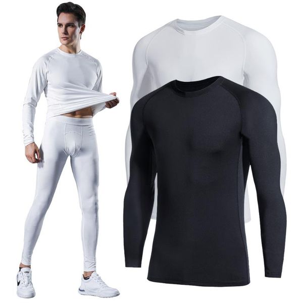 running sets men tracksuit breathable gym workout jogging tight sports suit compression training wear rashguard for underwear, Black;blue
running sets men tracksuit breathable gym workout jogging tight sports suit compression training wear rashguard for underwear, Black;blue