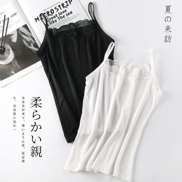 women's tanks & camis lace sleeveless ladies' basic camisole cotton thin shoulder straps solid loose women casual v neck vest, White
women's tanks & camis lace sleeveless ladies' basic camisole cotton thin shoulder straps solid loose women casual v neck vest, White