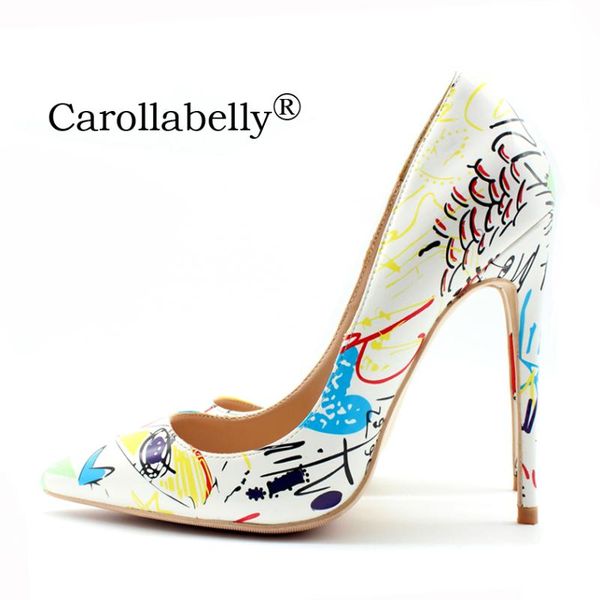 dress shoes 2021 graffiti colorful woman high heels custom design pumps pointed toe 12cm genuine leather stilettos big size 43, Black
dress shoes 2021 graffiti colorful woman high heels custom design pumps pointed toe 12cm genuine leather stilettos big size 43, Black