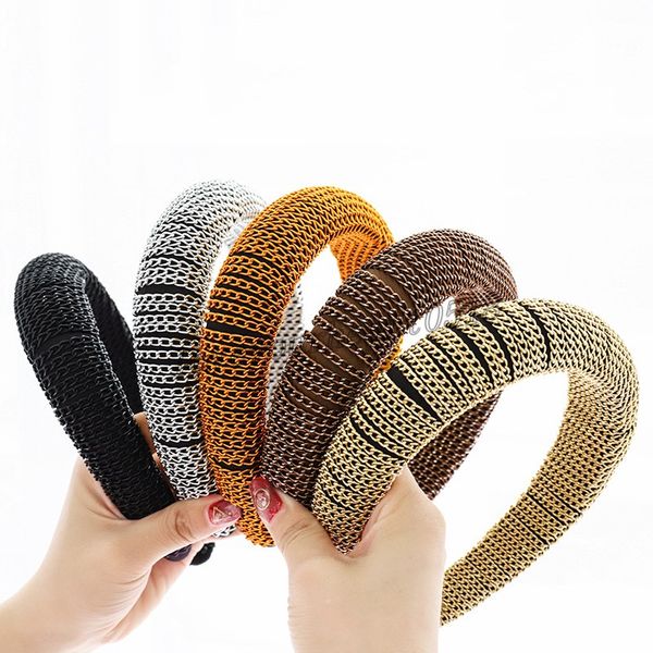 vintage chain headbands braided sponge bezel hair band women headband girls hair accessories hair clips hairband opaska do wlosow, Silver
vintage chain headbands braided sponge bezel hair band women headband girls hair accessories hair clips hairband opaska do wlosow, Silver