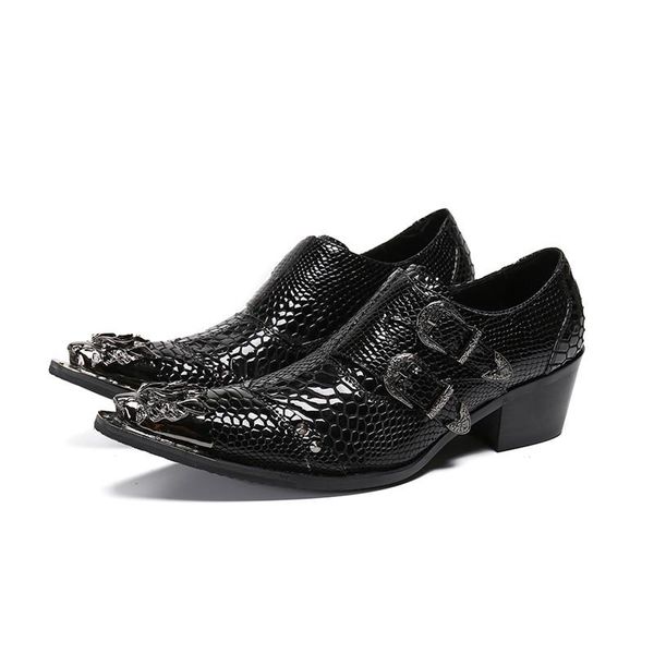 dress shoes alligator patent leather mens loafers black thick high heel metal toe buckle straps business office plus size
dress shoes alligator patent leather mens loafers black thick high heel metal toe buckle straps business office plus size