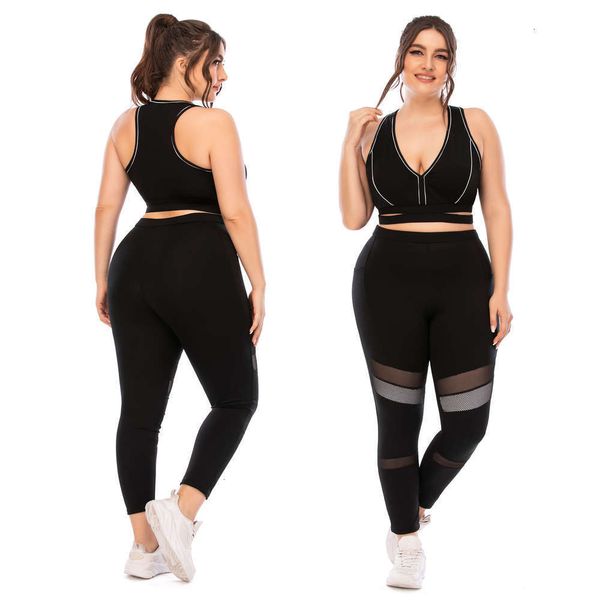 2021fitness large size yoga suit tight barbie pants sports bra aoshili 12043 + 12044, Gray
2021fitness large size yoga suit tight barbie pants sports bra aoshili 12043 + 12044, Gray