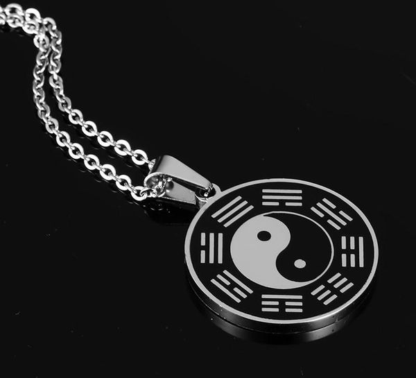 pendant necklaces yin yang circle metal tag necklace in stainless steel lucky security and peace jewelry, Silver
pendant necklaces yin yang circle metal tag necklace in stainless steel lucky security and peace jewelry, Silver