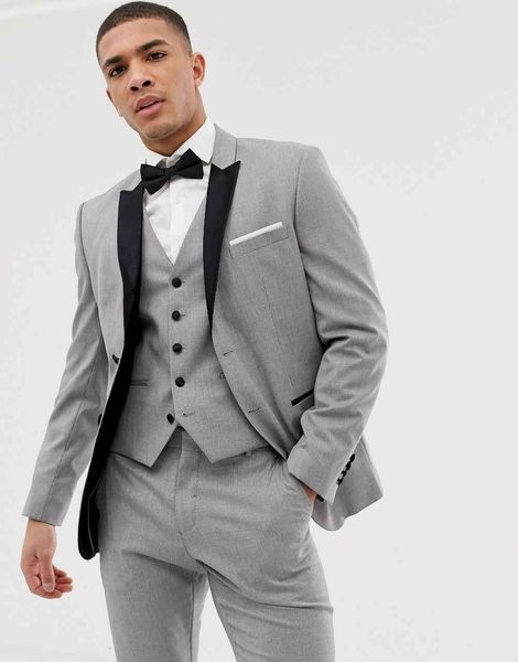 men's suits & blazers gray light groom black lapel groomsman tuxedo suit three men's party blazer pieces (jacket + pants vest) rmg, White;black
men's suits & blazers gray light groom black lapel groomsman tuxedo suit three men's party blazer pieces (jacket + pants vest) rmg, White;black