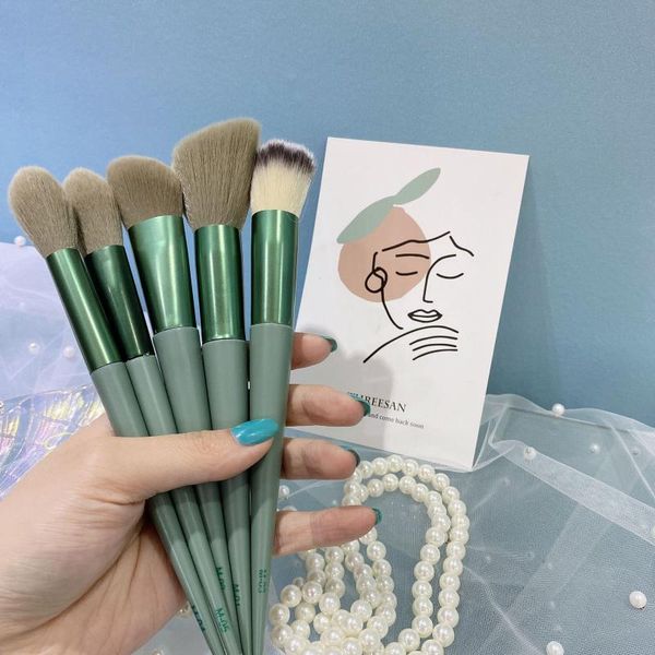eyelash curler 13 makeup brush set matcha green blush highlight eye shadow eyebrow brushes tools
eyelash curler 13 makeup brush set matcha green blush highlight eye shadow eyebrow brushes tools