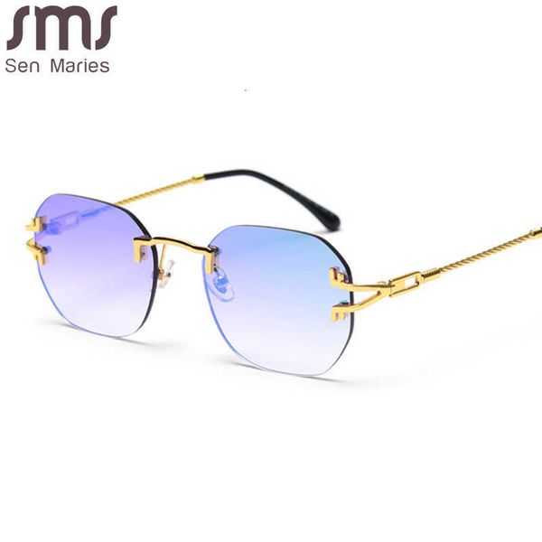 sun glasses 2021 rimless square glasses men women metal vintage glasses classic retro luxury brand designer eyewear, White;black
sun glasses 2021 rimless square glasses men women metal vintage glasses classic retro luxury brand designer eyewear, White;black