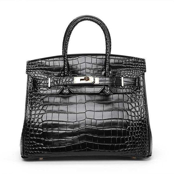 new alligator women's slanting leather fashion versatile bag atmosphere lock zly bags bags factory outlet zly