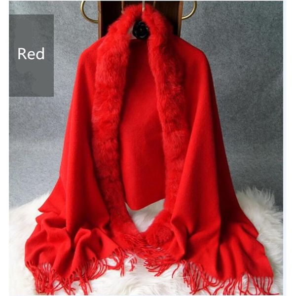 scarves winter scarf women real fur shawls black camel pashmina 100% wool shawl autumn warm cape muffler s67, Blue;gray
scarves winter scarf women real fur shawls black camel pashmina 100% wool shawl autumn warm cape muffler s67, Blue;gray